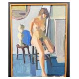 Ben Huberman Nude Model Painting