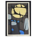 Yoshida Hodaka Moon Japanese Woodblock Print