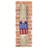 Crow Indian Quilled & Beaded Pipe Bag Wool Tassels