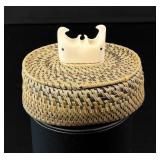 Elmer Frankson Alaskan Inuit Eskimo Baleen Basket