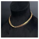 Liquid Gold Filled Navajo Necklace
