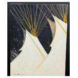 Kevin Red Star Crow Tipis Painting