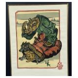 Russian Linocut Print
