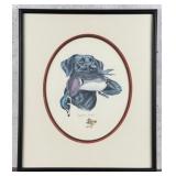 Roger Cruwys Black Labrador Retriever Print