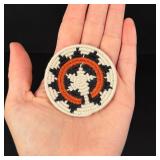 Navajo Indian Wool Miniature Wedding Basket