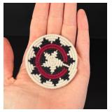 Navajo Indian Wool Miniature Wedding Basket