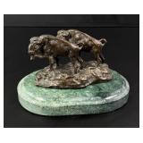 Charles M Russell Buffalo Bronze