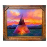 Colt Idol Prairie Lights Painting