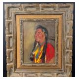 Sheryl Bodily Indian Chief Painting