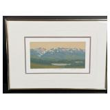 Paul Waldum Black Mountain Serigraph Print