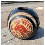 Joseph Lonewolf Santa Clara Pueblo Seed Pot