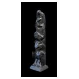 Haida Northwest Coast Argillite Totem Pole