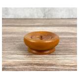 Antique Treen Wood Patch Stamp Box
