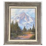 Everett Russell Mt Rainier from Big Creek Painting