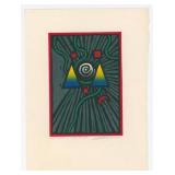 Akira Kurozaki Woodblock Print