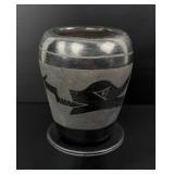 San Ildefonso Pueblo Vase Cylinder Jar