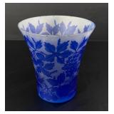 Daum Nancy Style Cameo Glass Vase