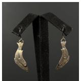 Sterling Silver Seal Earrings