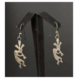 Sterling Silver Kokopelli Earrings