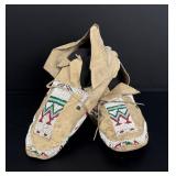 Arapaho Native American Indian Beaded Moccasins