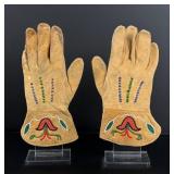 Plateau Native American Indian Beaded Gauntlets