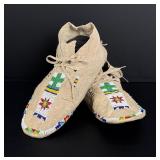 Arapaho Native American Indian Beaded Moccasins
