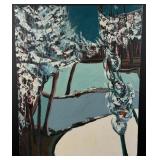 Combs Abstract Winter Painting