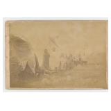 O.S. Goff Fort Custer Montana Indian Tipi Photo