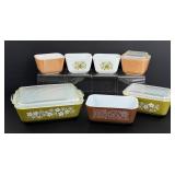 Collection of Pyrex Refrigerator Jars