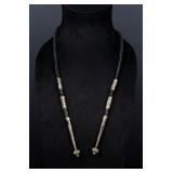 Sterling Silver and Braided Leather Bolo Tie Cord
