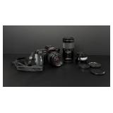 Minolta Maxxum 5000 35MM SLR Camera with Lenses