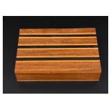 Custom Made Inlaid Wood Trinket Jewelry Box