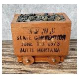 State Convention Butte Montana Souvenir Mine Cart