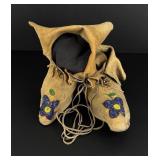 Plateau Native American Indian Beaded Moccasins