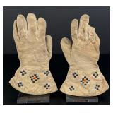 Blackfoot Native American Indian Beaded Gauntlets