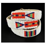 Montana Blackfoot American Indian Beaded Belt