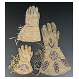 Native American Indian Beaded Gauntlets
