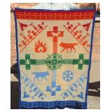 Pendleton Coyote Steals Fire Wool Blanket