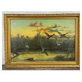 M Kessler Duck Hunting Painting