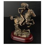 Indian on Horseback Bronze