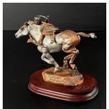 Chris Pardell Beating the Odds Pewter Sculpture
