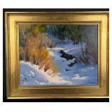 Darlene Pearse Winter Creek Painting