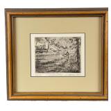 Shirley Cleary Spring Creek Etching
