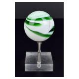 Green Swirl Glass Marble Gear Shift Knob