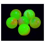 Set of Uranium Vaseline Glass Marbles