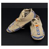 Arapaho Native American Indian Beaded Moccasins