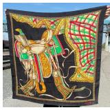 Celine Silk Cowboy Saddle Scarf