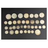 Collection of Silver Coins from Around the World