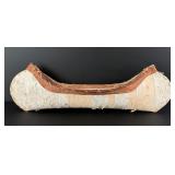 Ojibwe Indian Birch Bark Model Canoe