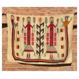 Navajo Indian Yei Yeibichai Dancer Rug